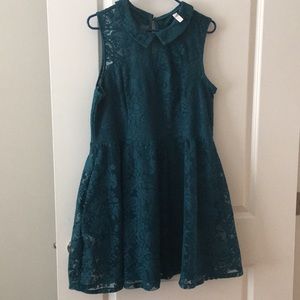 Blue lace dress